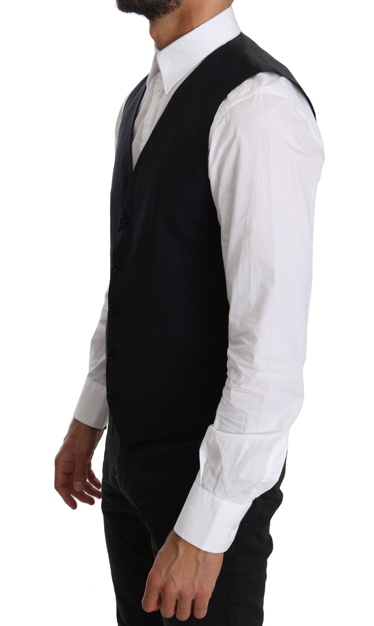 Dolce & Gabbana waistcoats for men in blue, product view 4