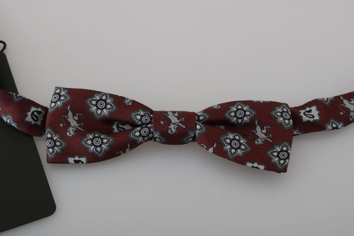 Dolce & Gabbana bowties for men in bordeaux, product view 2