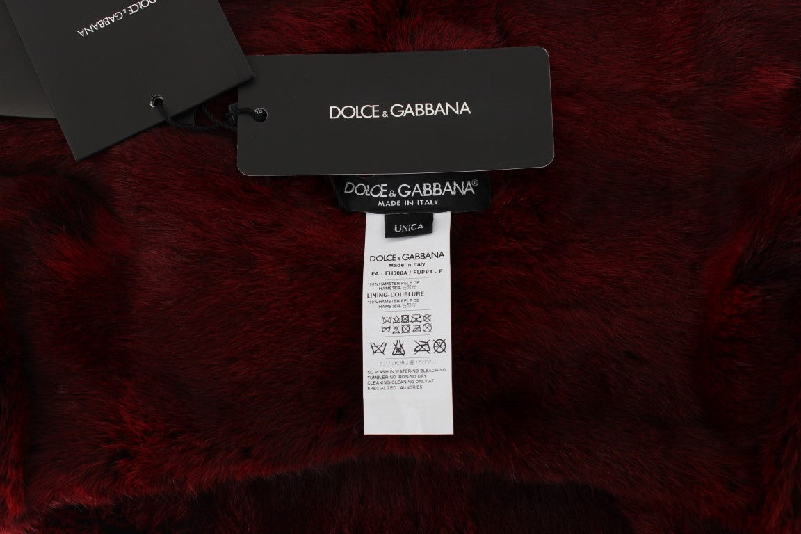 Dolce & Gabbana scarves for women in bordeaux, product view 6