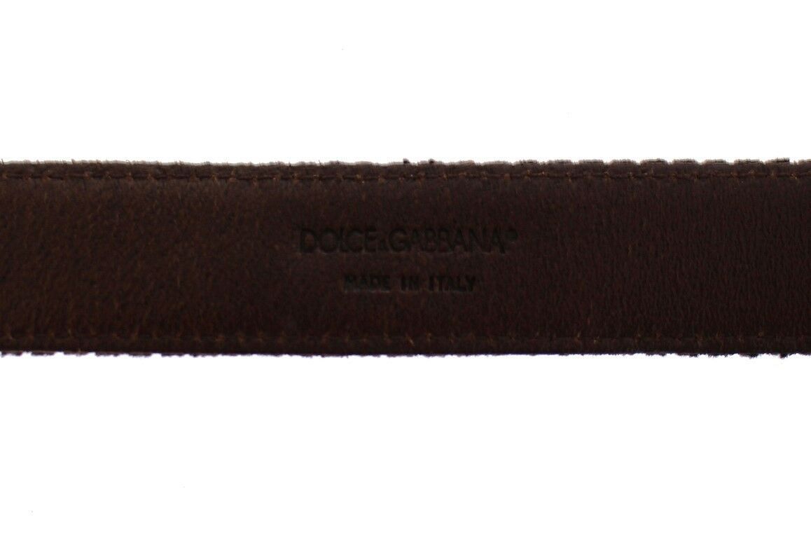 Dolce & Gabbana regular belts for men in brown, product view 6