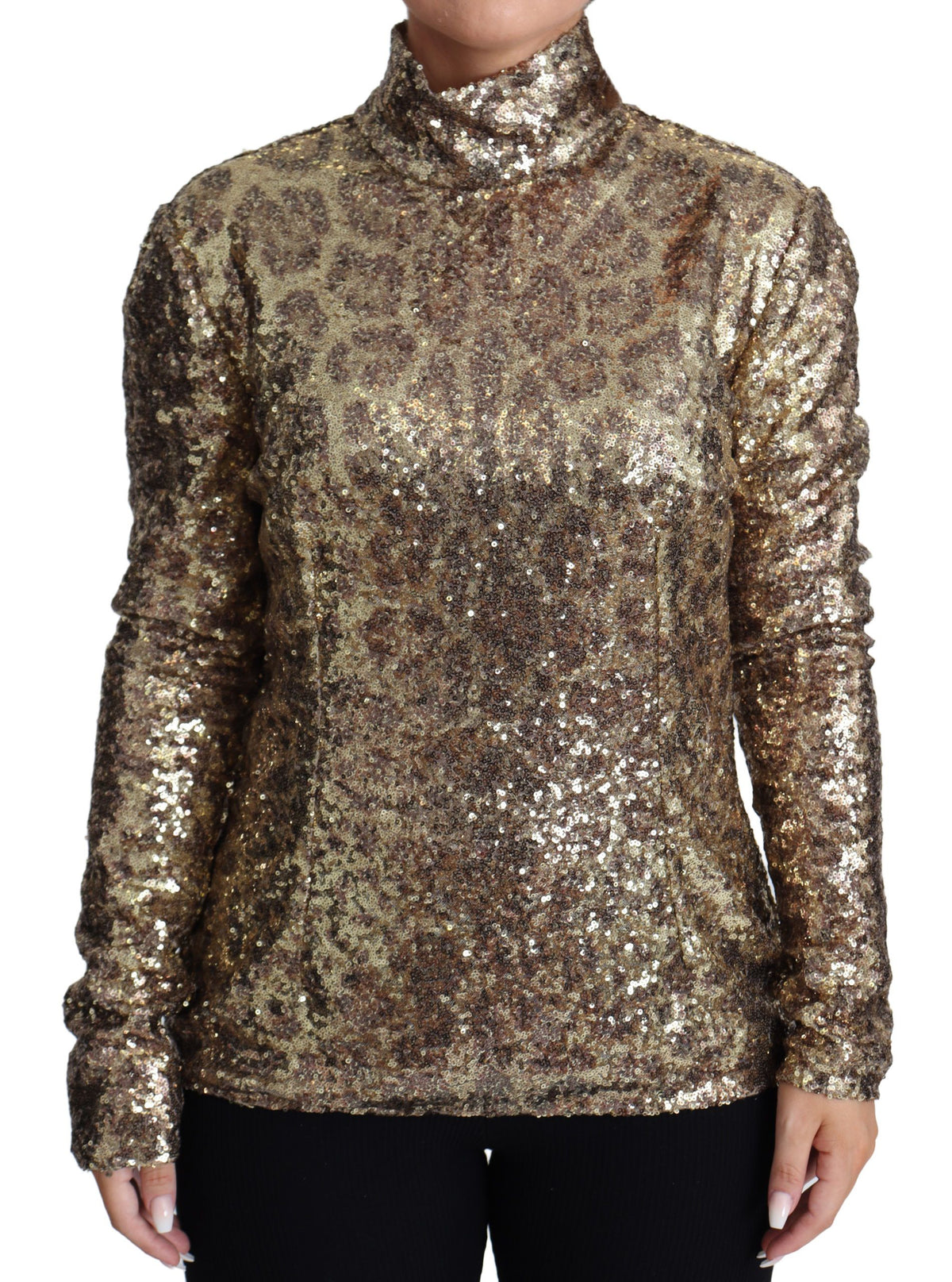 Dolce & Gabbana turtlenecks for women in brown, product view 1