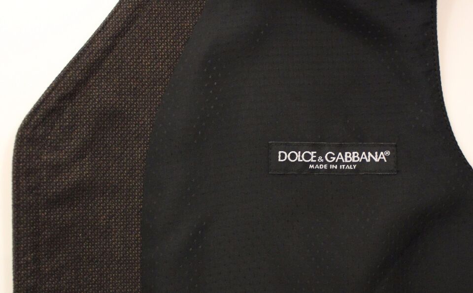 Dolce & Gabbana waistcoats for men in brown, product view 3