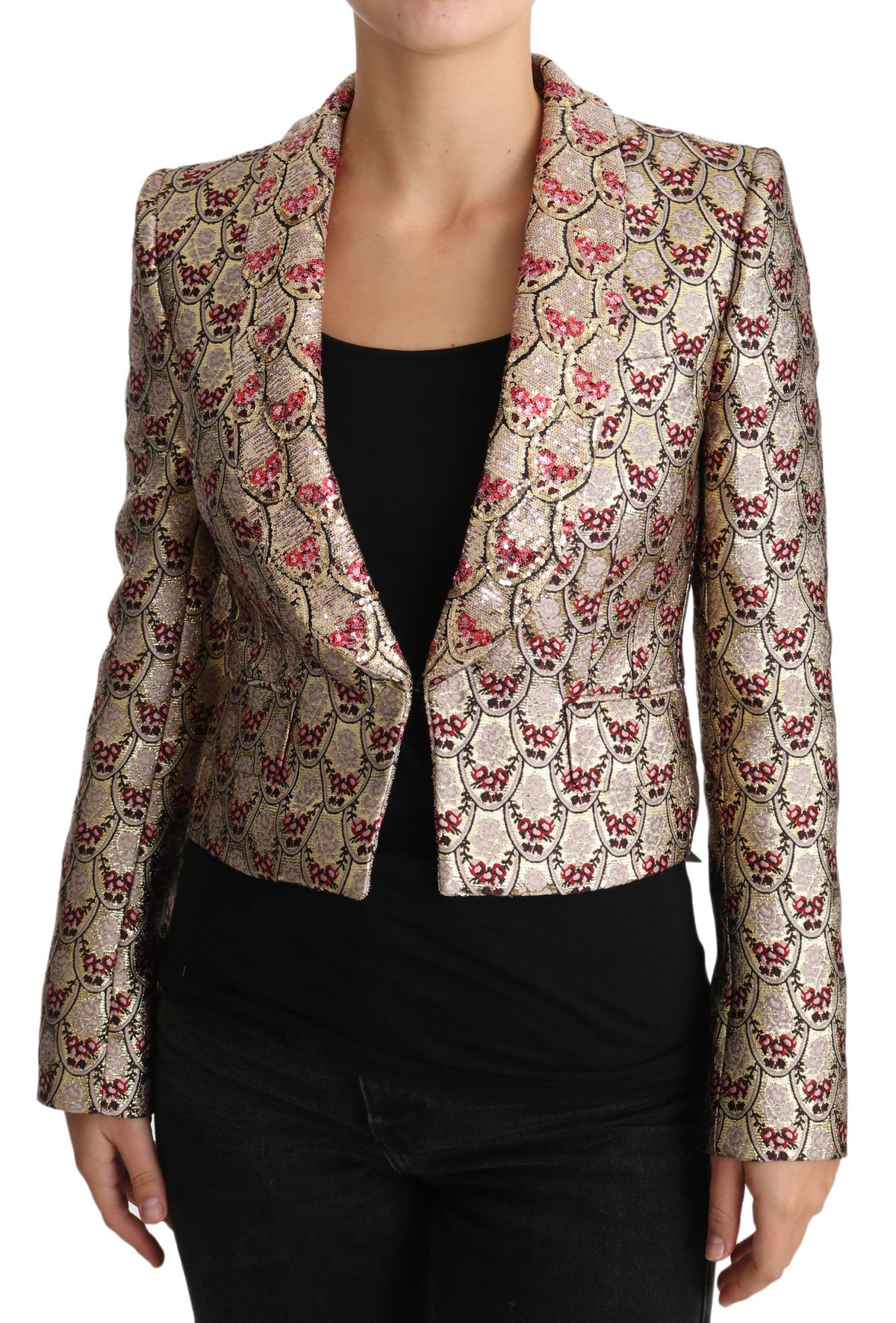 Dolce & Gabbana blazers for women in gold, product view 1