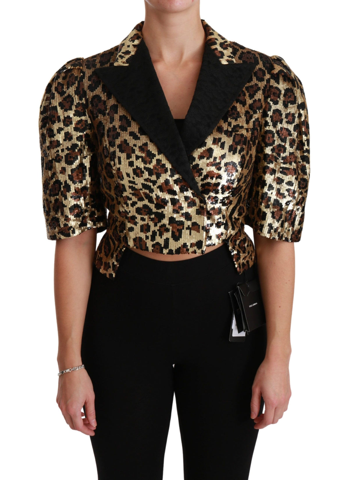 Dolce & Gabbana blazers for women in gold, product view 1