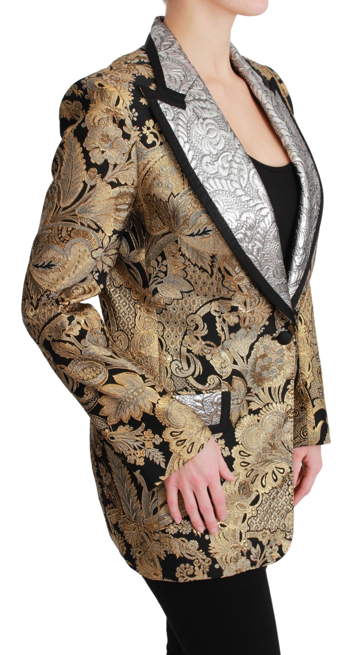 Dolce & Gabbana blazers for women in gold, product view 2