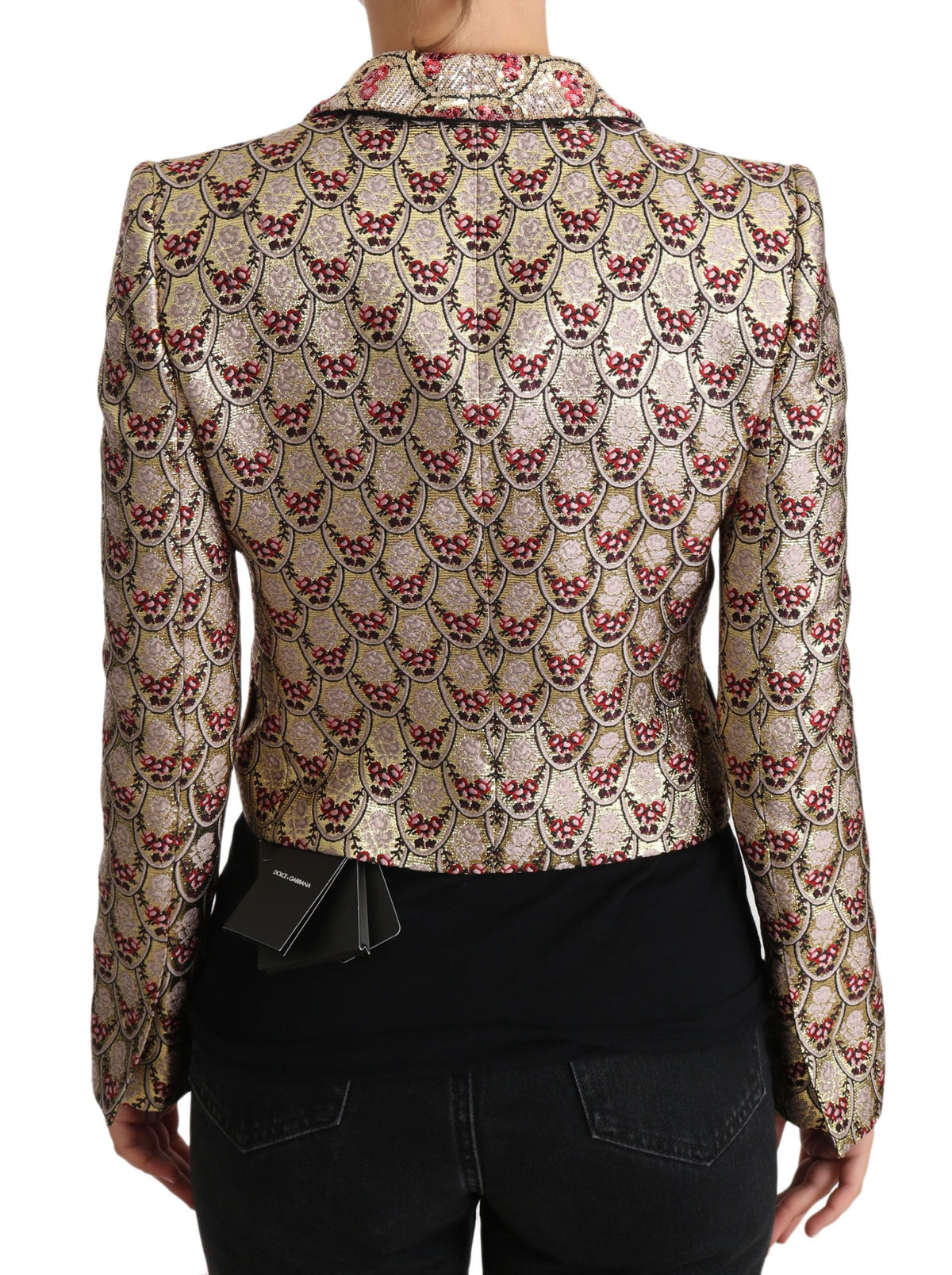Dolce & Gabbana blazers for women in gold, product view 3