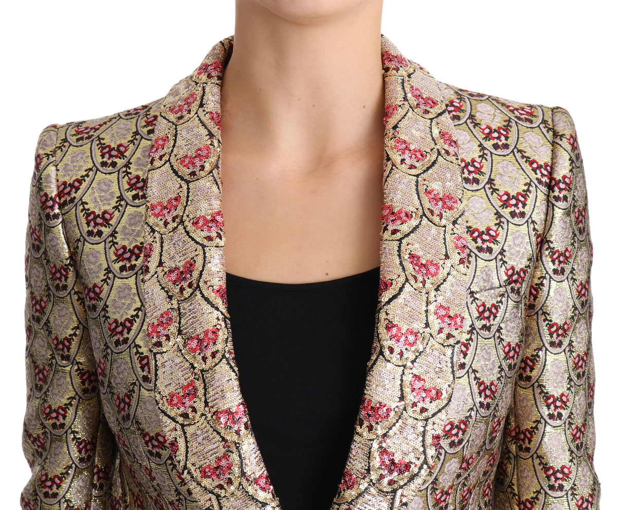 Dolce & Gabbana blazers for women in gold, product view 4