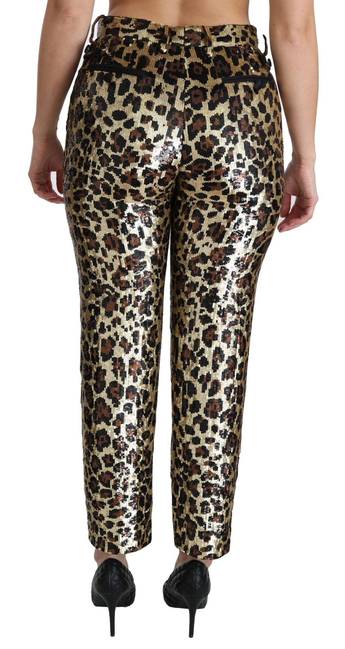 Dolce & Gabbana casual pants for women in gold, product view 5
