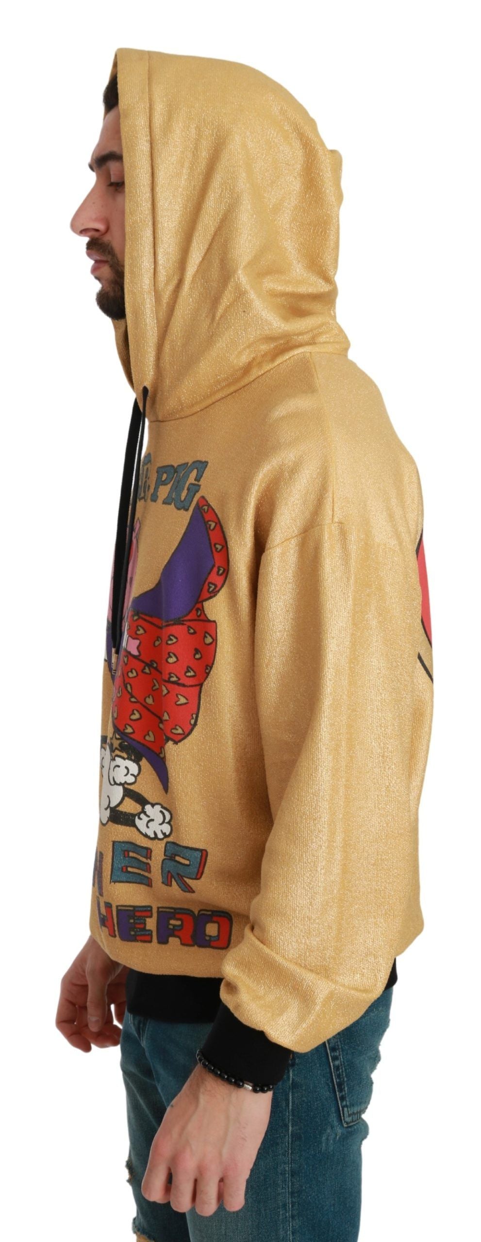 Dolce & Gabbana hoodies for men in gold, product view 5