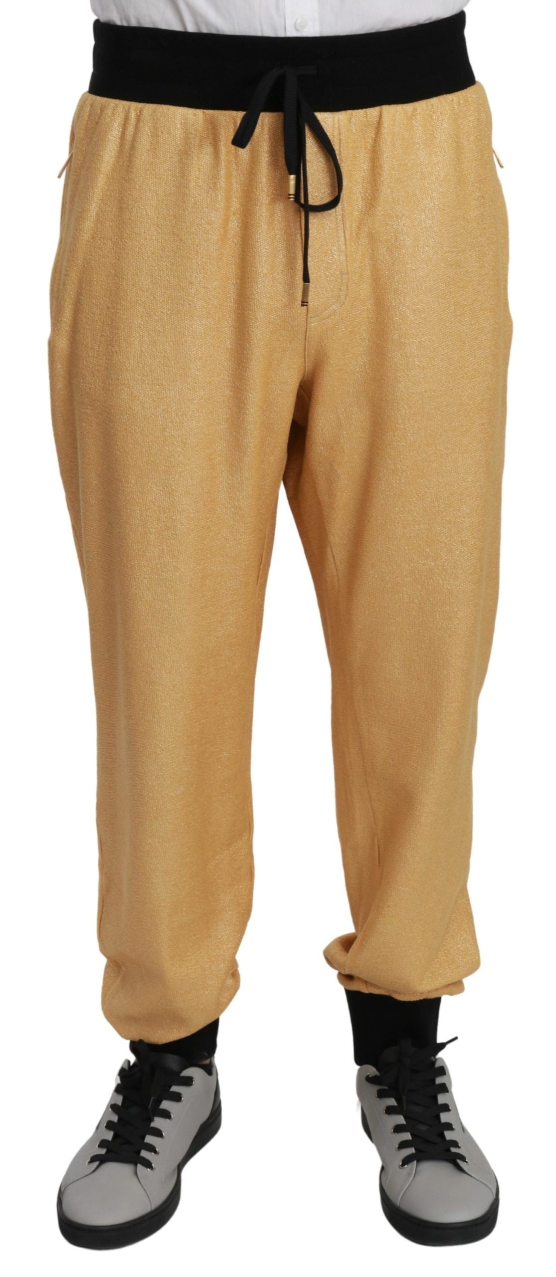 Dolce & Gabbana joggers (workout pants) for men in gold, product view 1