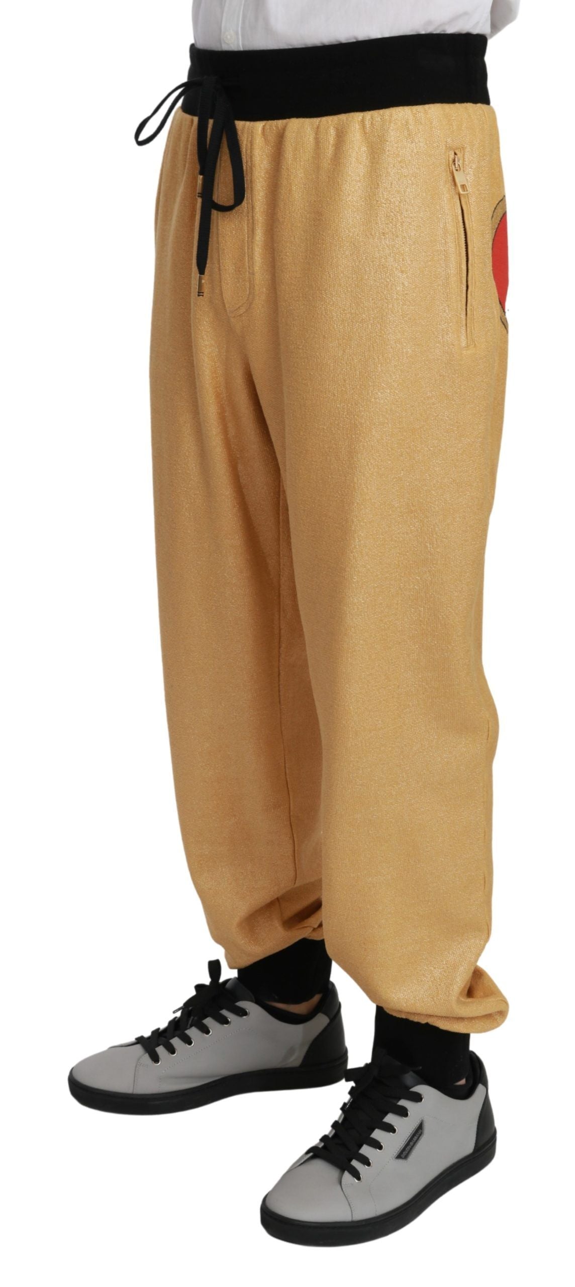 Dolce & Gabbana joggers (workout pants) for men in gold, product view 2
