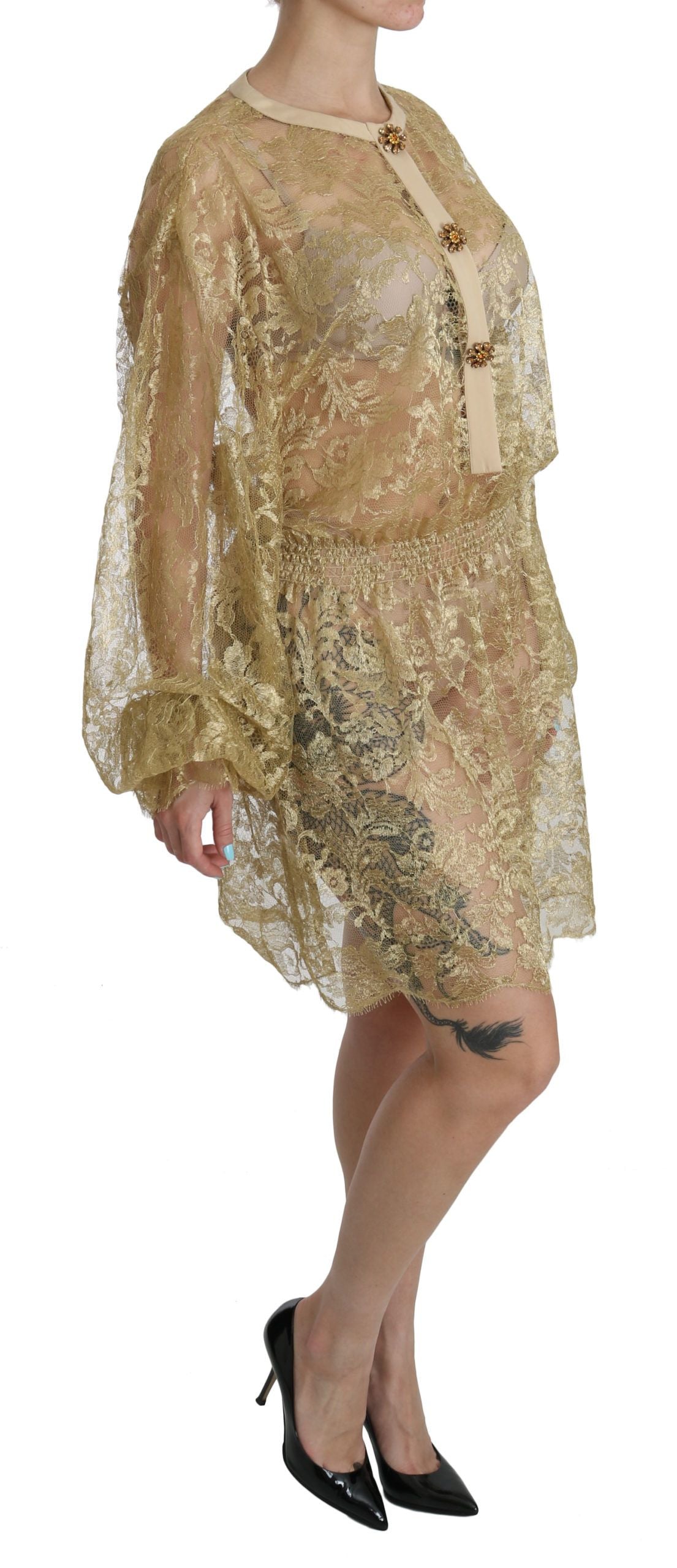 Dolce & Gabbana longsleeve for women in gold, product view 2