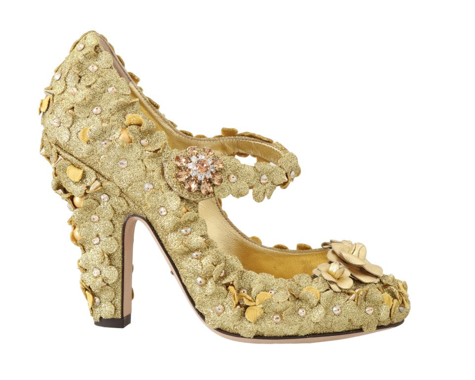 Dolce & Gabbana mid heel for women in gold, product view 1