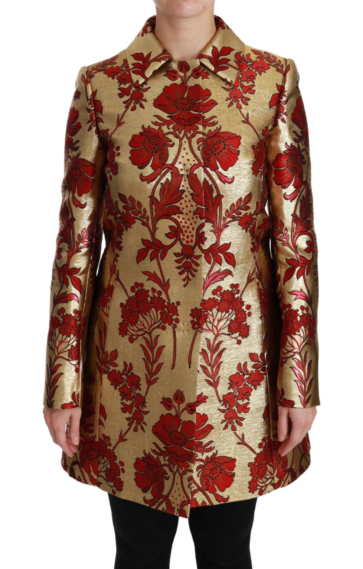 Dolce & Gabbana trench coats for women in gold, product view 1