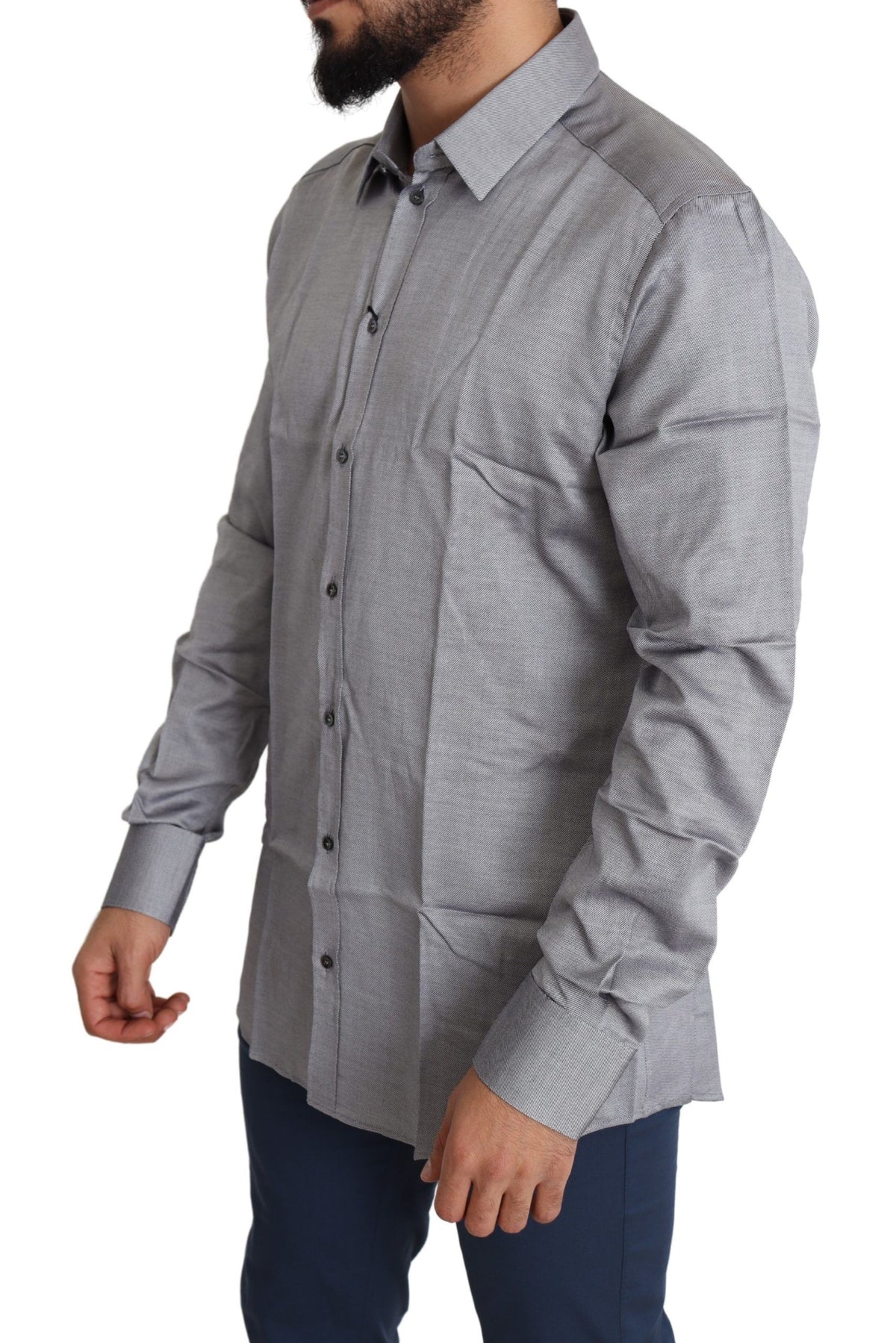 Dolce & Gabbana dress shirts for men in gray, product view 2