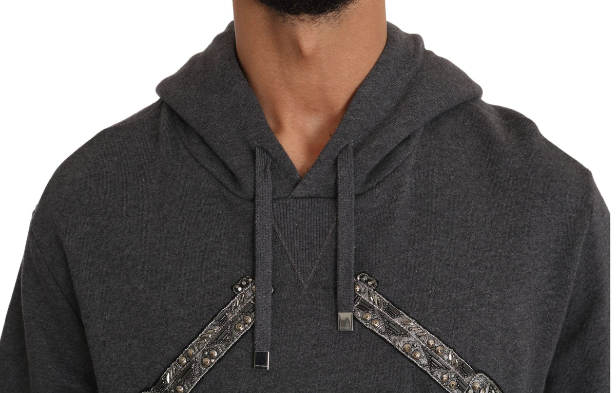 Dolce & Gabbana hoodies for men in gray, product view 4