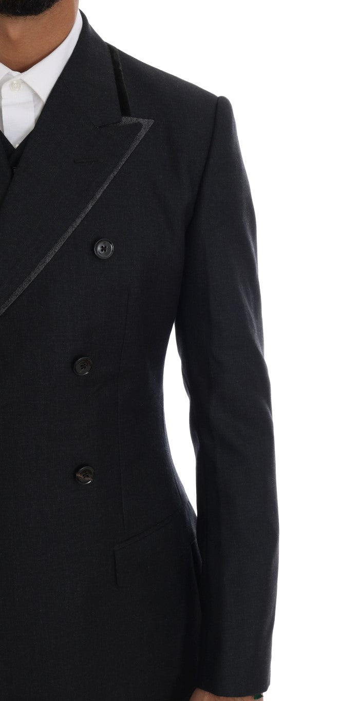 Dolce & Gabbana three-piece suits for men in gray, product view 5