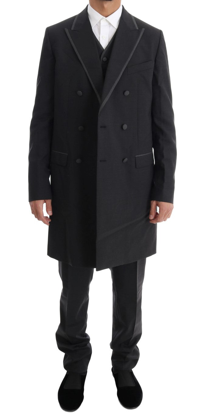 Dolce & Gabbana three-piece suits for men in gray, product view 7