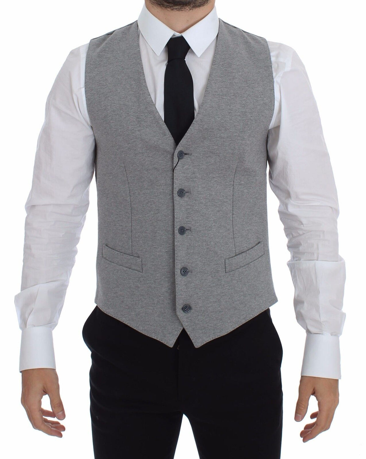 Dolce & Gabbana waistcoats for men in gray, product view 1