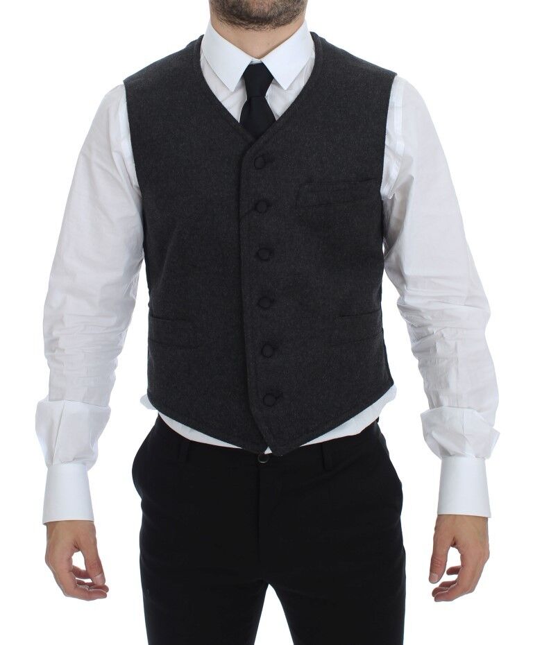 Dolce & Gabbana waistcoats for men in gray, product view 1