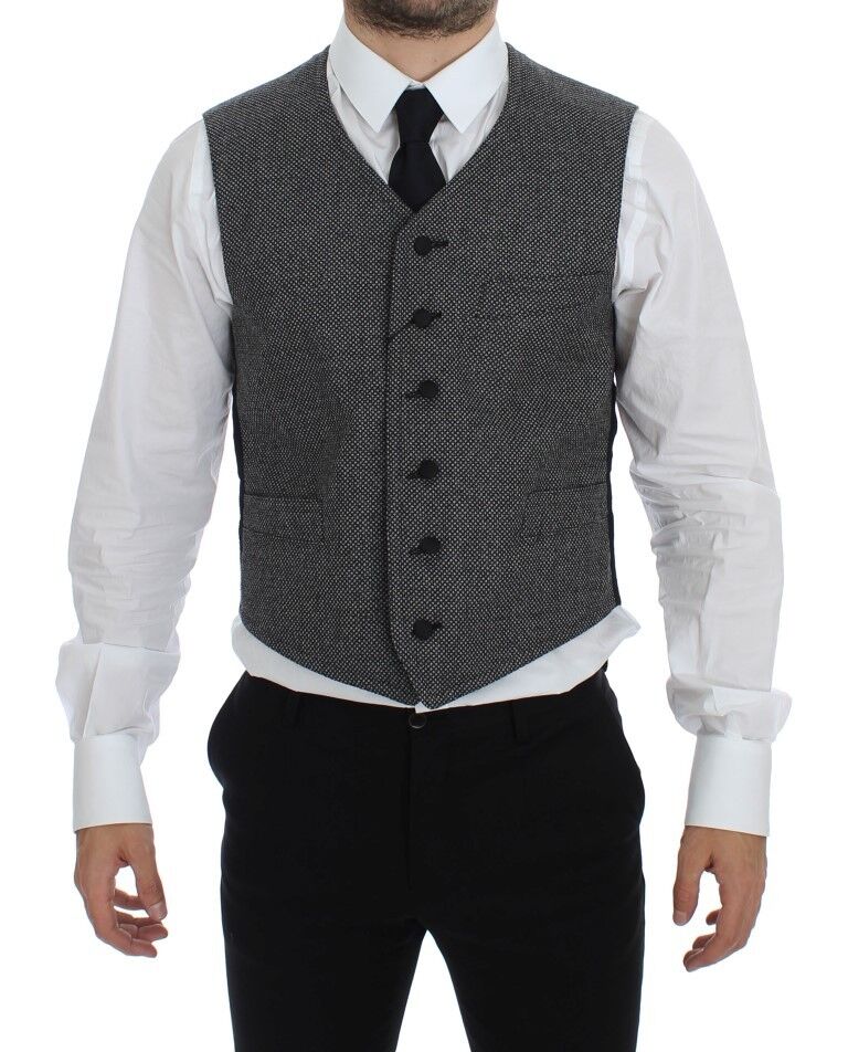 Dolce & Gabbana waistcoats for men in gray, product view 1