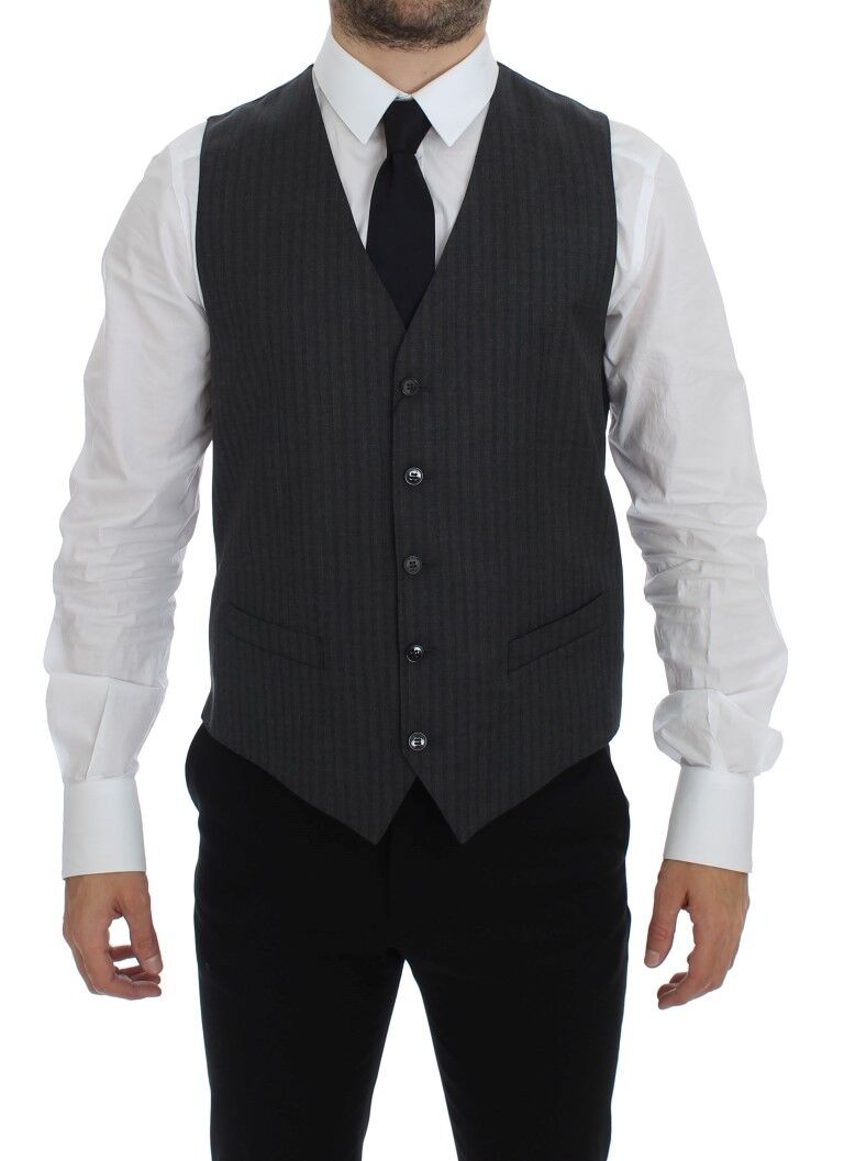Dolce & Gabbana waistcoats for men in gray, product view 1