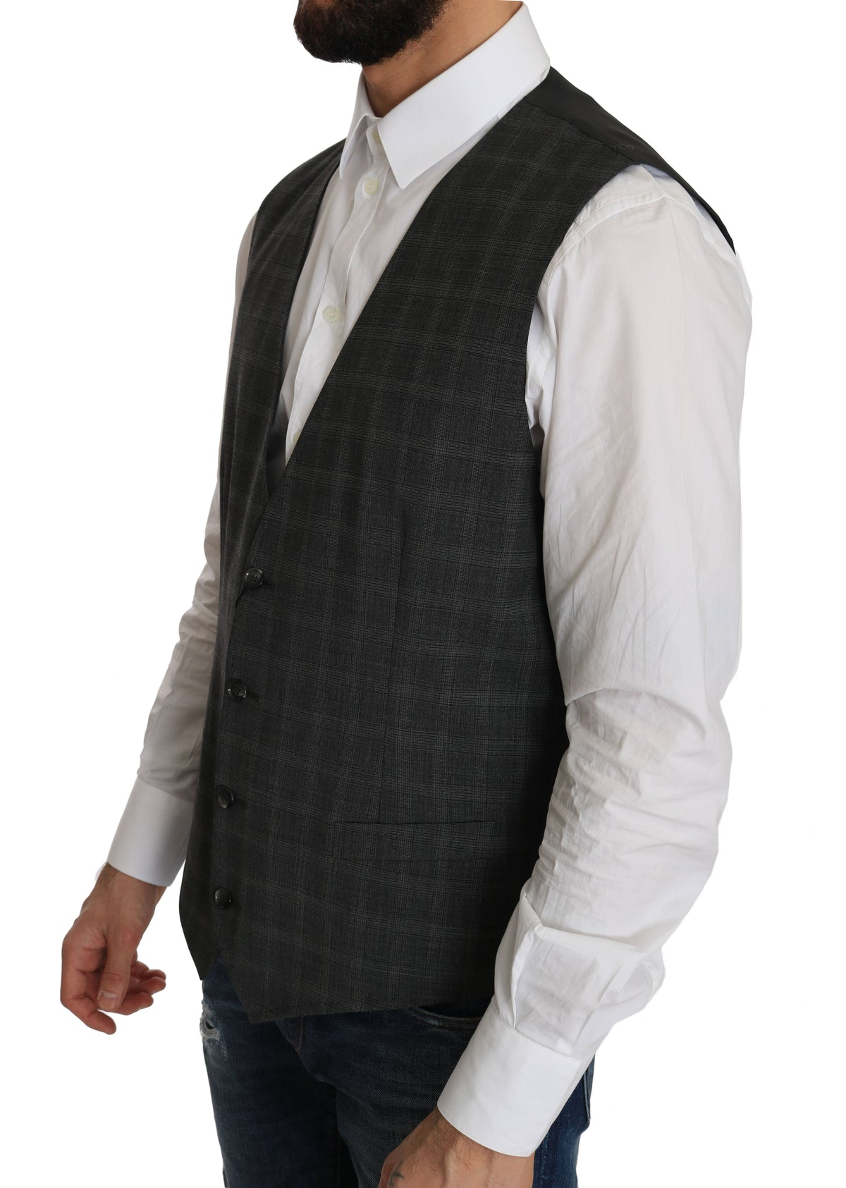 Dolce & Gabbana waistcoats for men in gray, product view 4