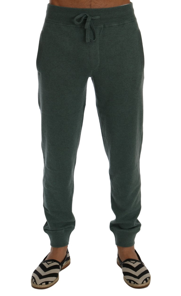 Dolce & Gabbana joggers (workout pants) for men in green, product view 1