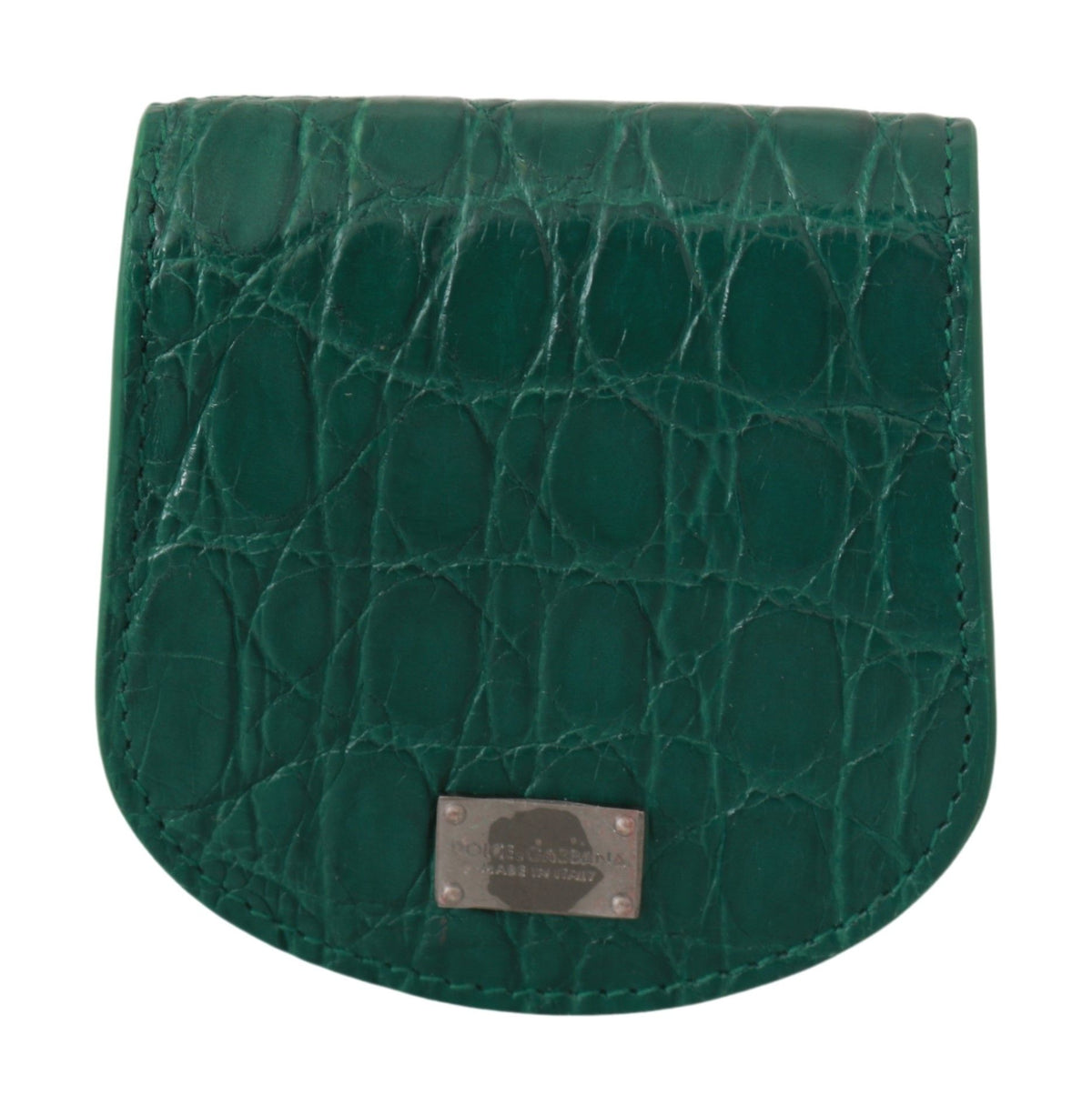 Dolce & Gabbana leather wallets for men in green, product view 1
