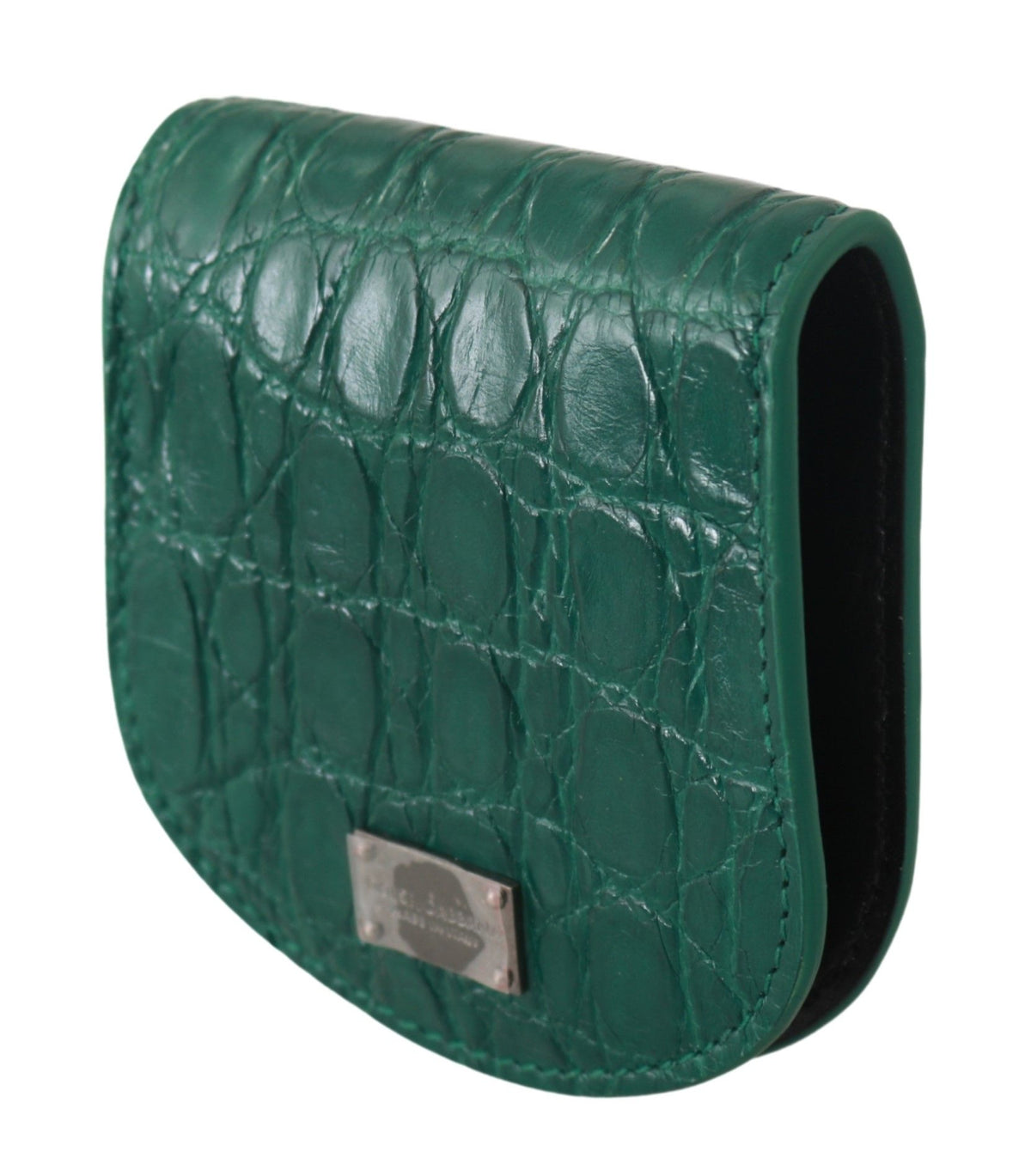 Dolce & Gabbana leather wallets for men in green, product view 2
