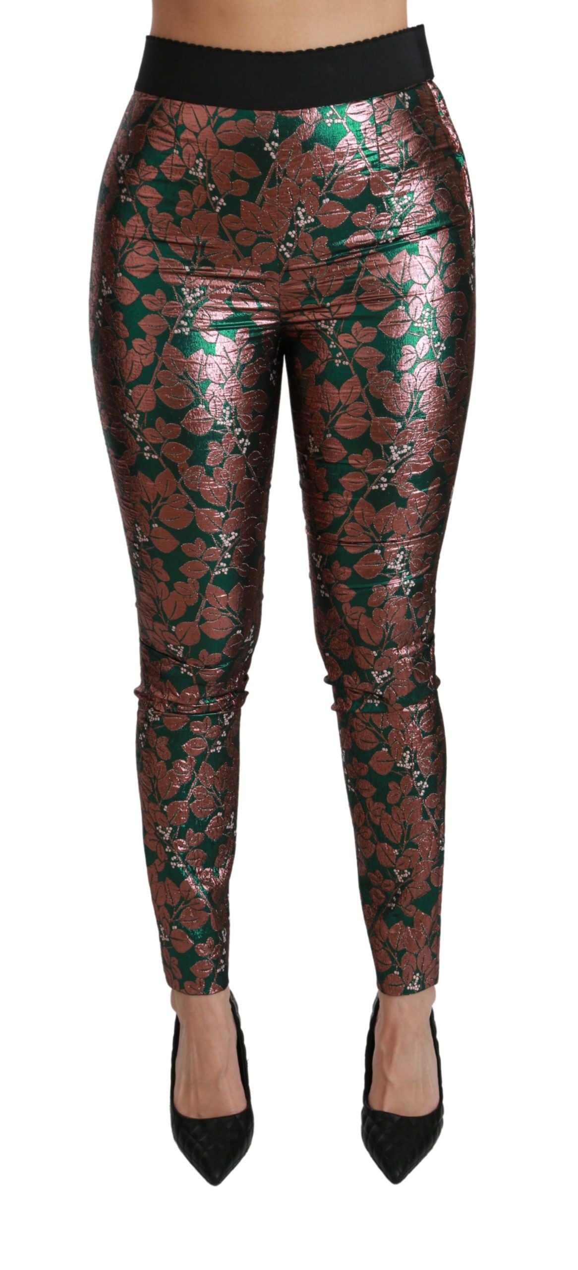 Dolce & Gabbana skinny pants for women in green, product view 1