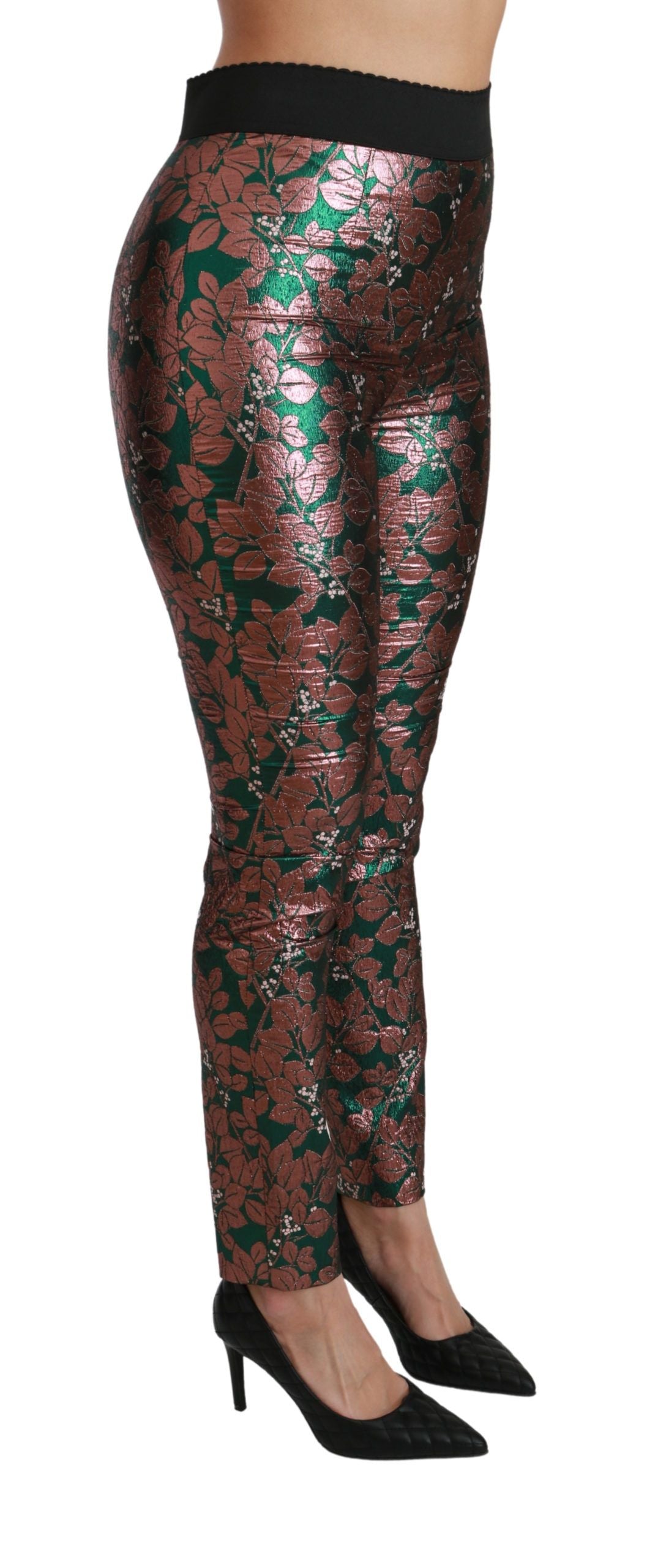 Dolce & Gabbana skinny pants for women in green, product view 3
