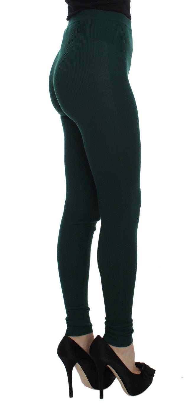 Dolce & Gabbana skinny pants for women in green, product view 4