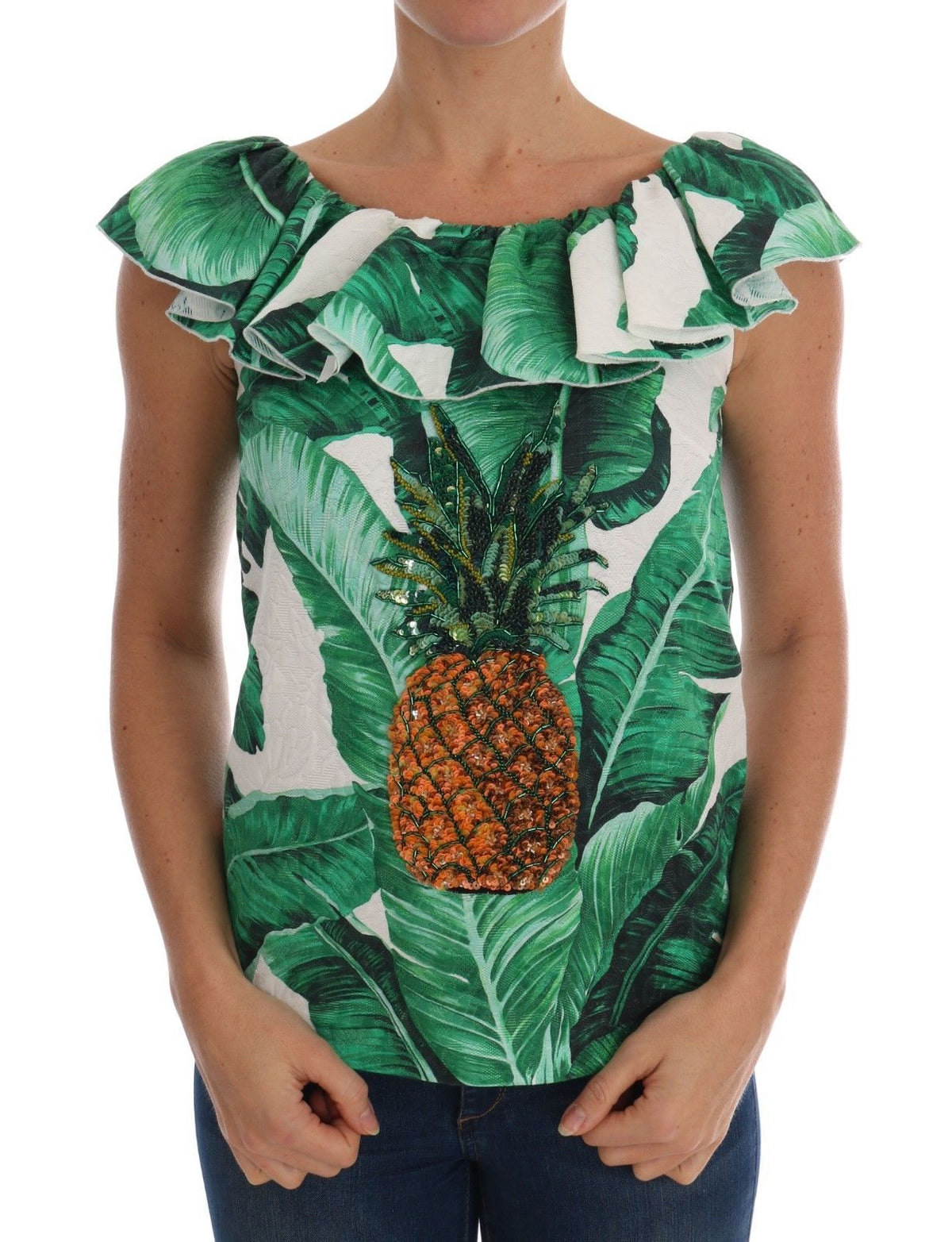 Dolce & Gabbana t-shirts for women in green, product view 1