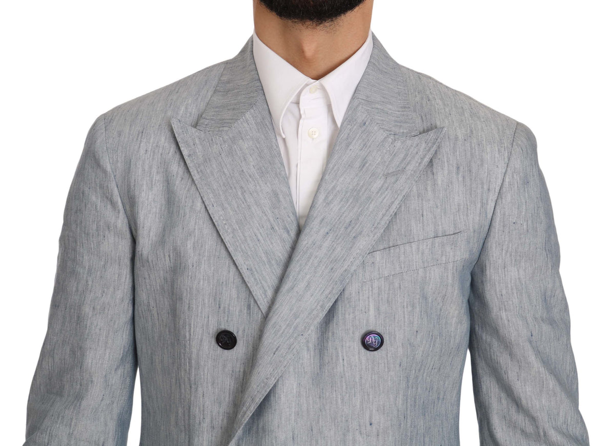 Dolce & Gabbana blazers for men in light blue, product view 3