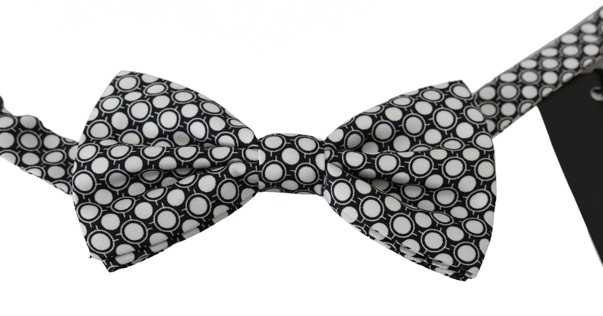 Dolce & Gabbana bowties for men in black/white, product view 2