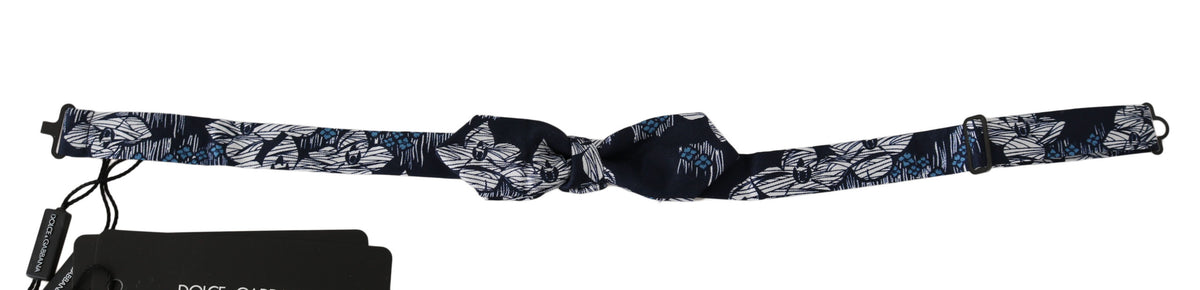 Dolce & Gabbana bowties for men in navy blue, product view 1