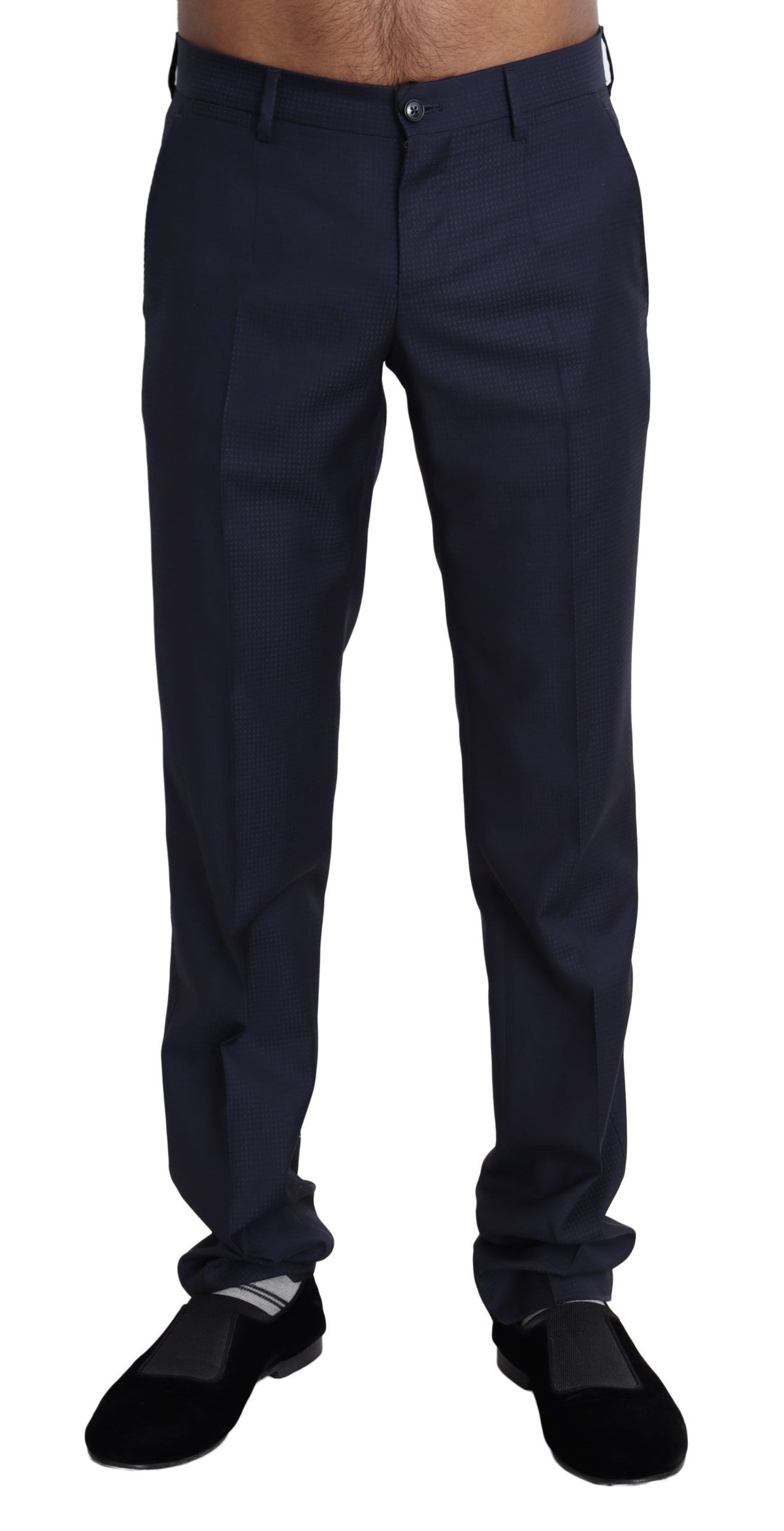 Dolce & Gabbana dress pants for men in navy blue, product view 1