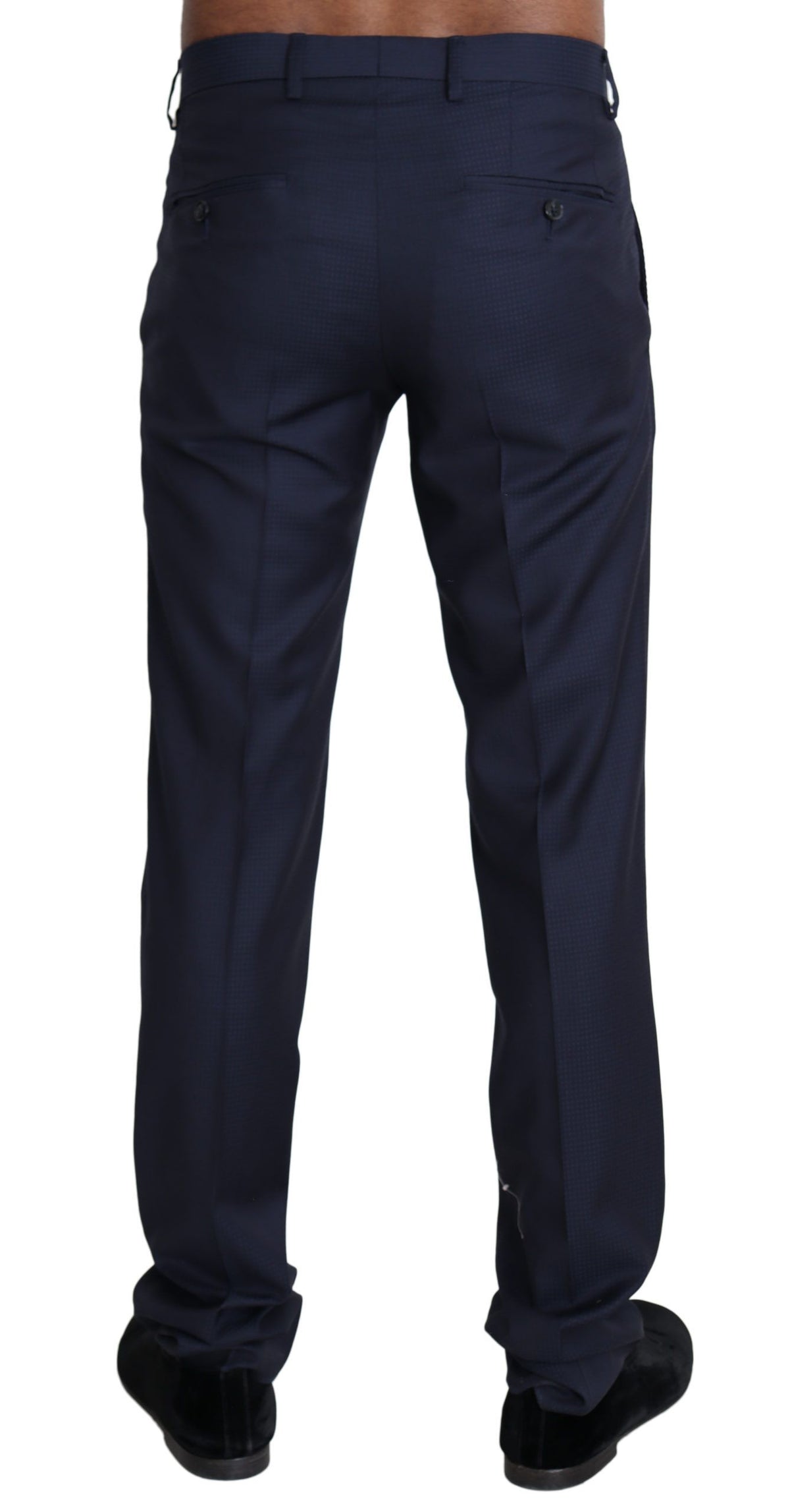 Dolce & Gabbana dress pants for men in navy blue, product view 3