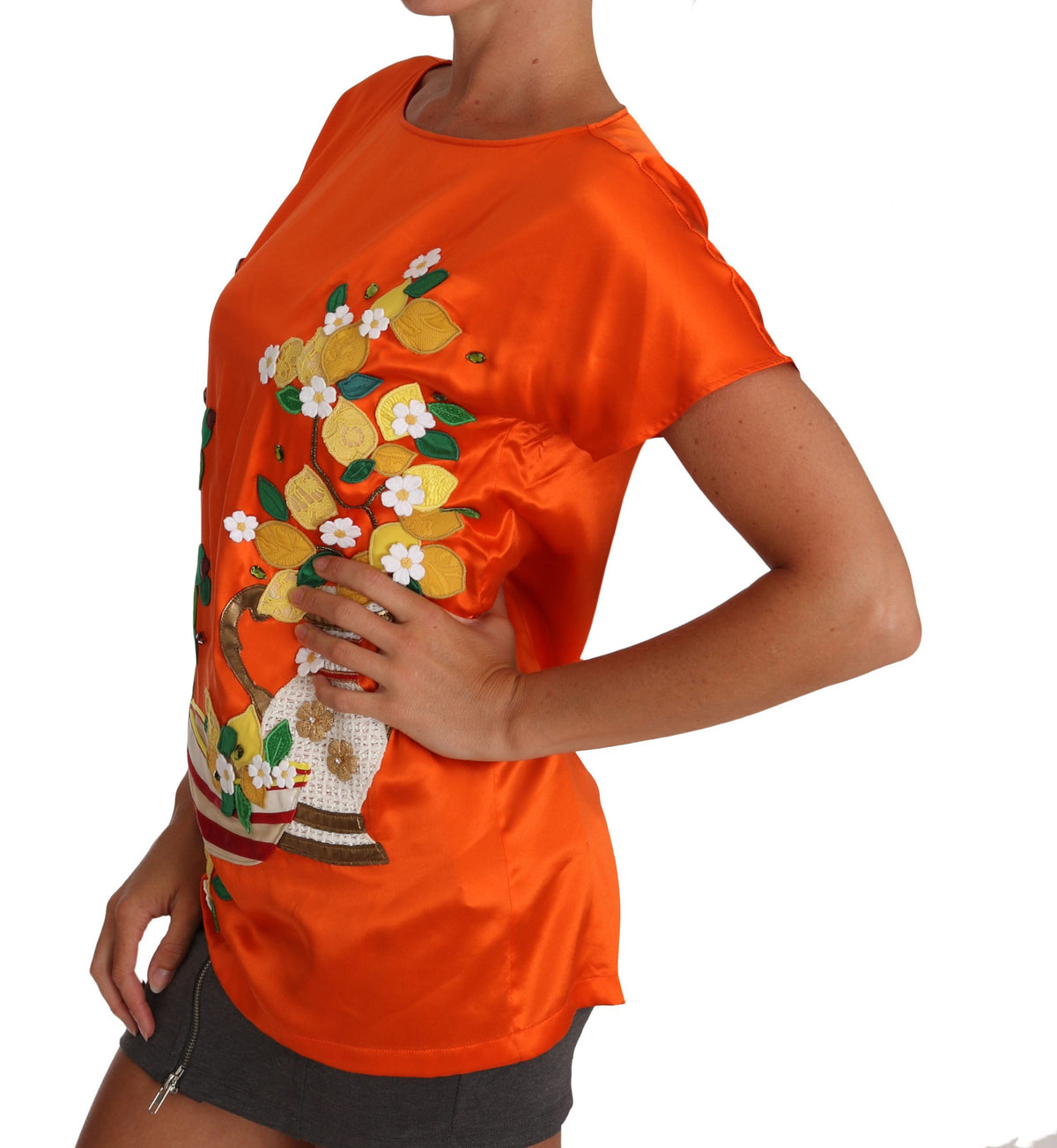 Dolce & Gabbana t-shirts for women in orange, product view 4