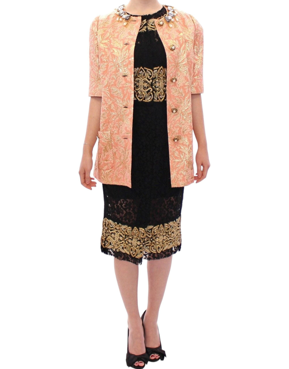Dolce & Gabbana coats for women in pink, product view 2