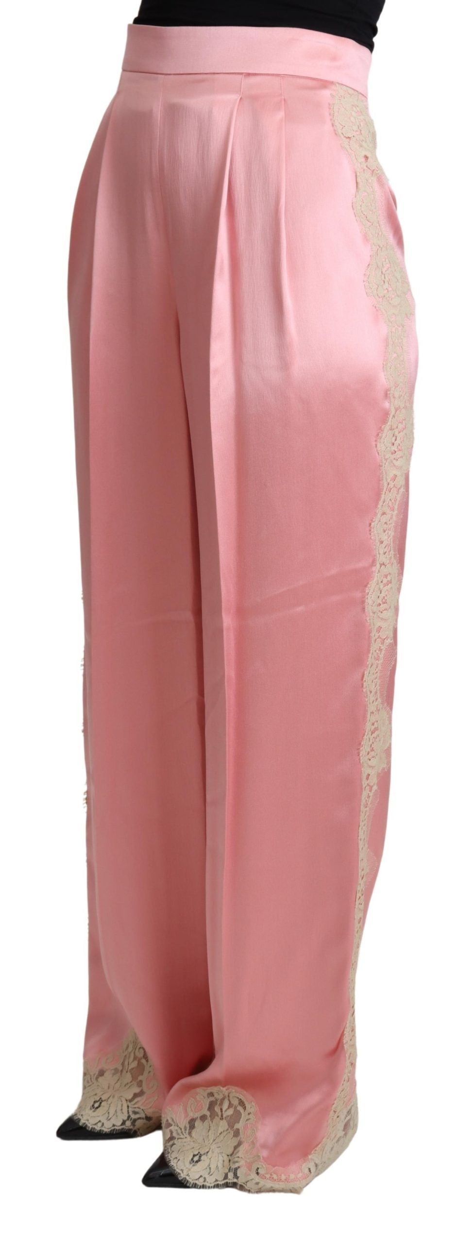 Dolce & Gabbana flared pants for women in pink, product view 2