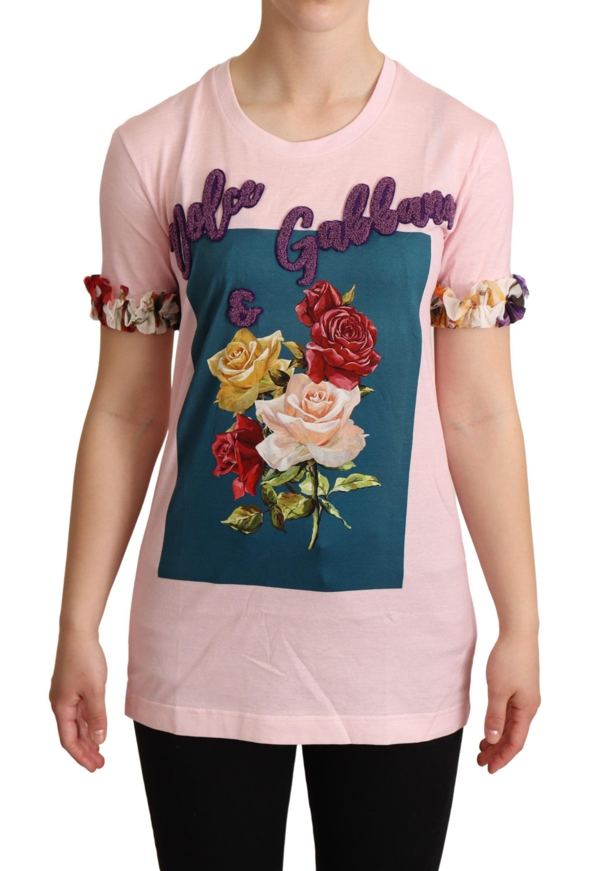 Dolce & Gabbana t-shirts for women in pink, product view 1