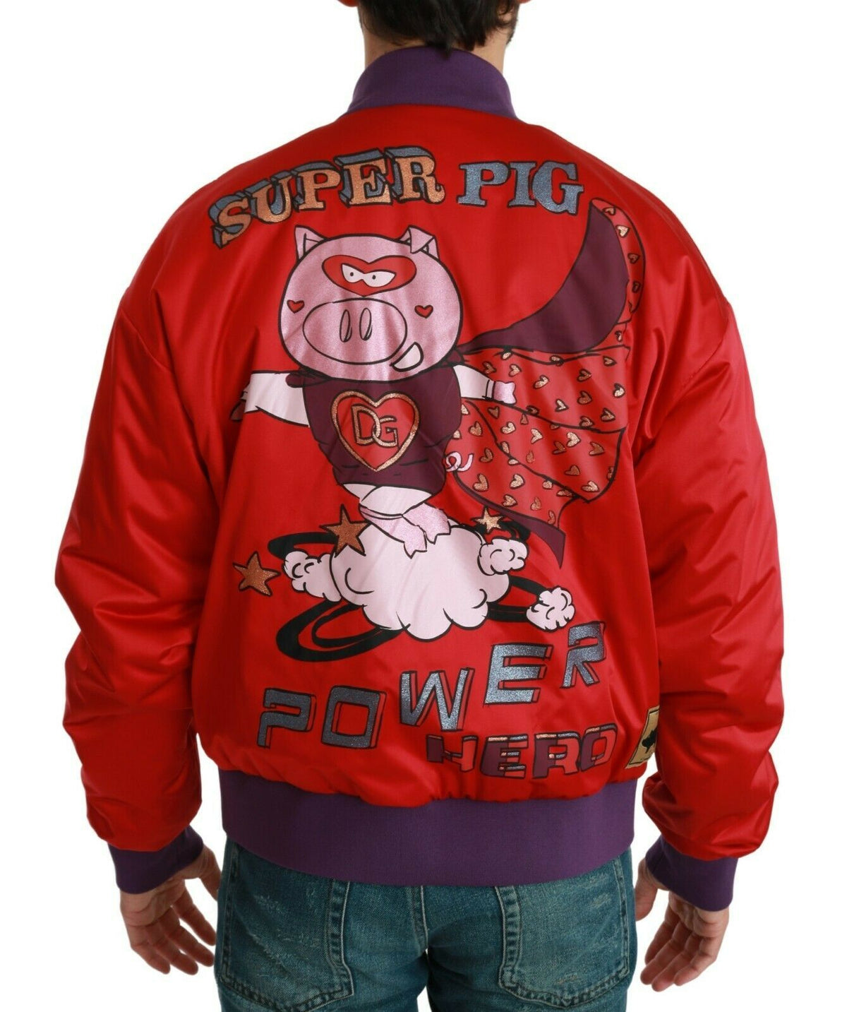 Dolce & Gabbana bombers for men in red, product view 2