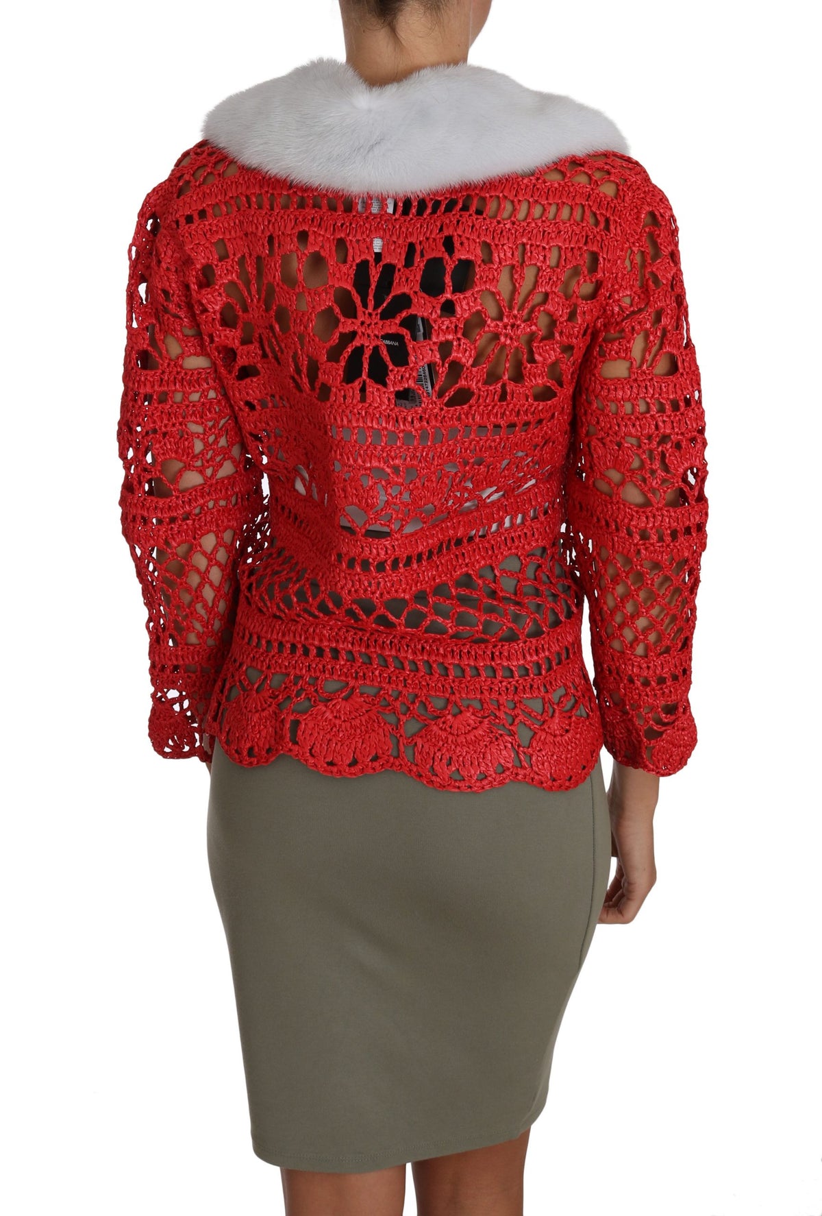 Dolce & Gabbana cardigans for women in red, product view 2