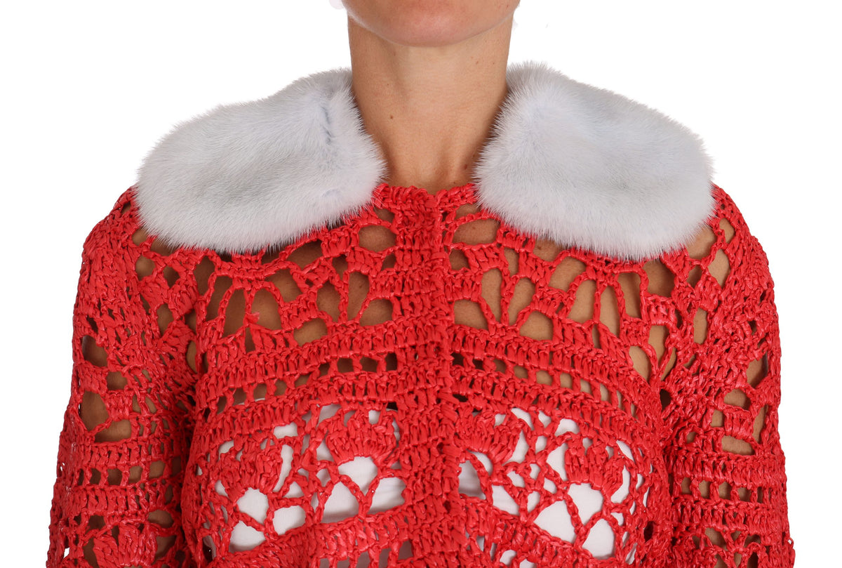Dolce & Gabbana cardigans for women in red, product view 3