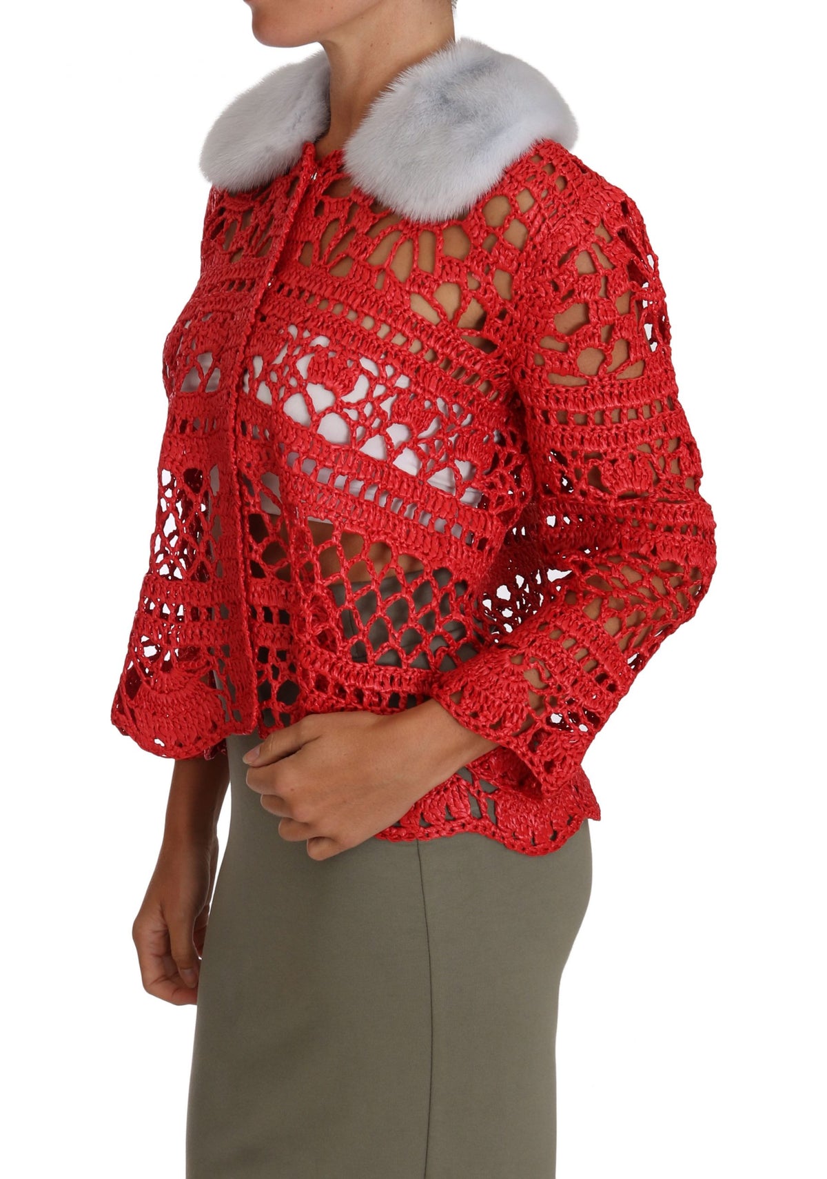 Dolce & Gabbana cardigans for women in red, product view 4