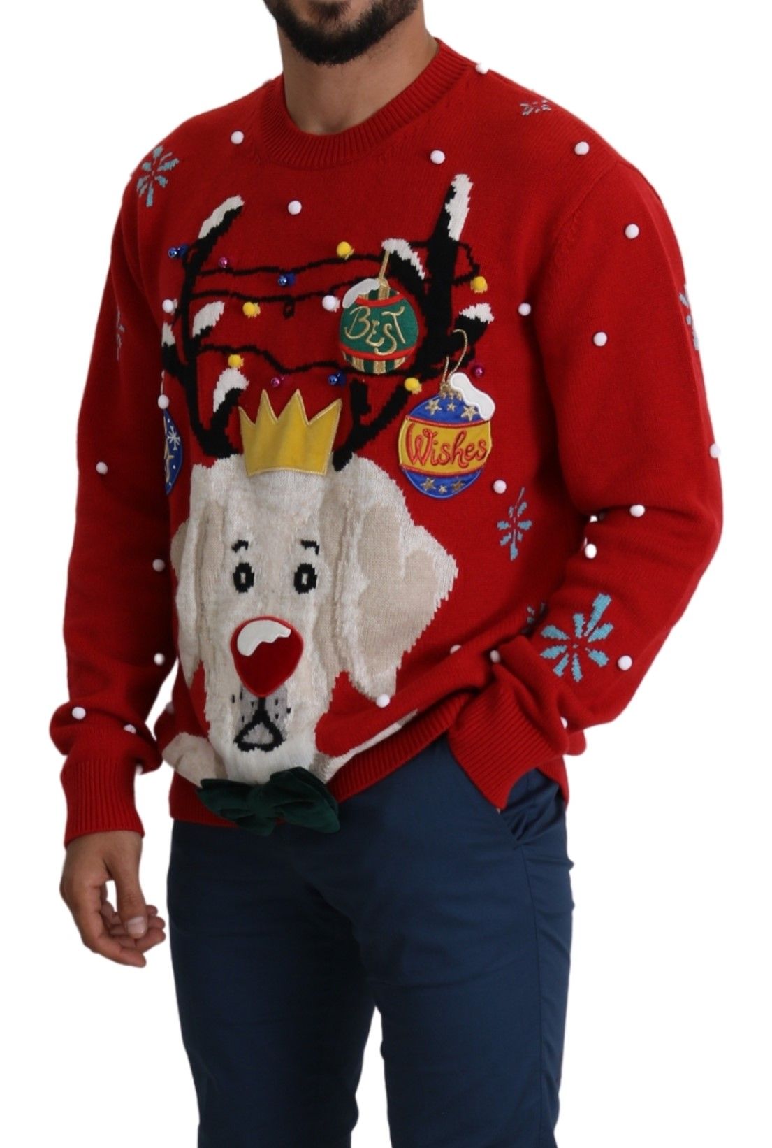 Dolce & Gabbana cashmere for men in red, product view 4