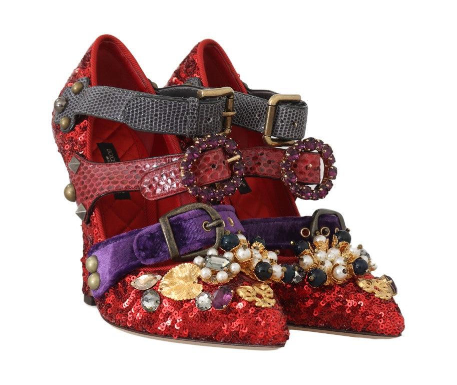 Dolce & Gabbana high heel for women in red, product view 6