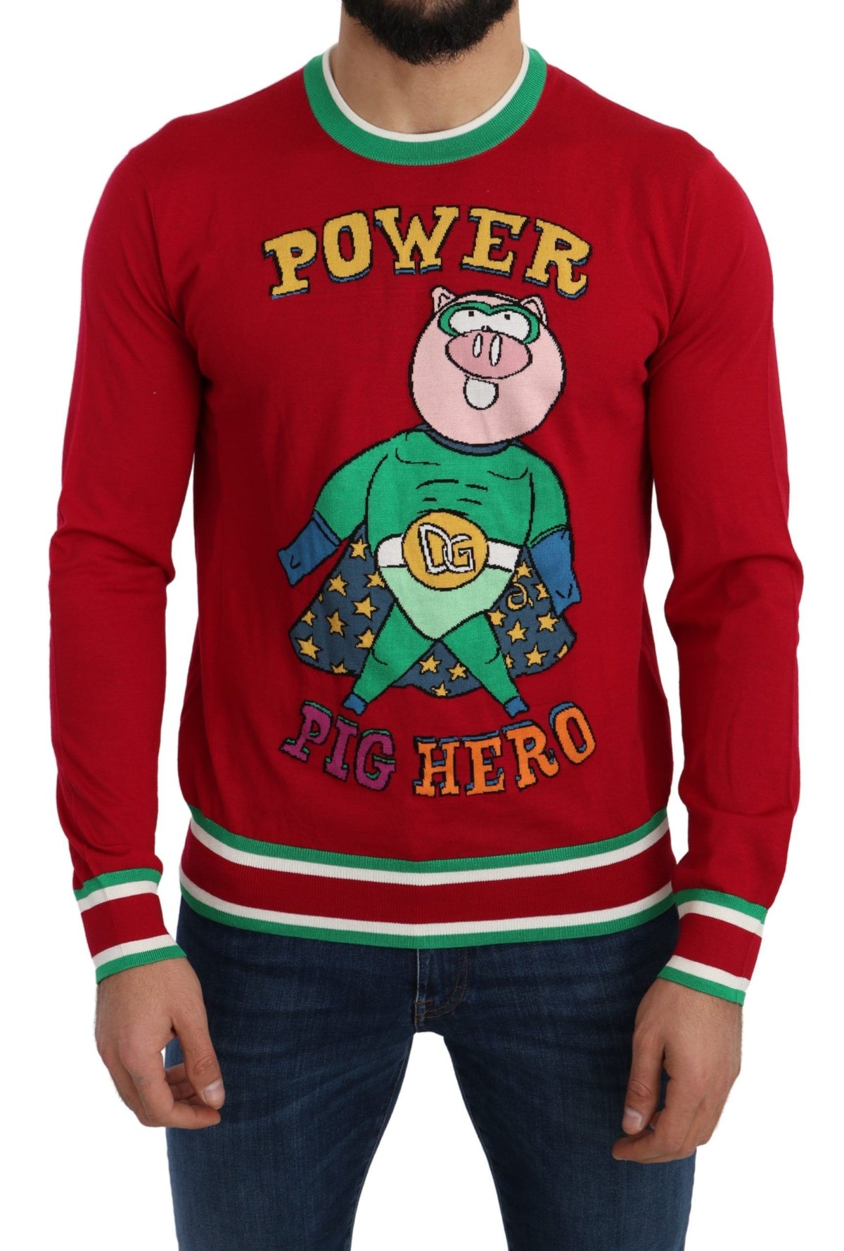Dolce & Gabbana sweatshirts for men in red, product view 1